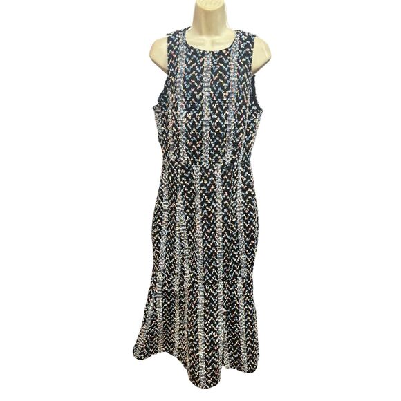 Elliatt Ada Chevron Back Side Slit Dress in Multi NWT Size XL - Picture 3 of 10